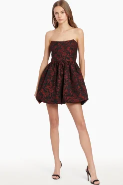 Sale Amanda Uprichard Addison Dress Red/Black
