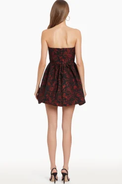 Sale Amanda Uprichard Addison Dress Red/Black