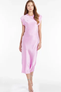 Hot Amanda Uprichard Adina Silk Dress Azalea