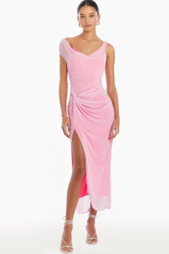 Clearance Amanda Uprichard Aliana Dress LightPink/HotPink