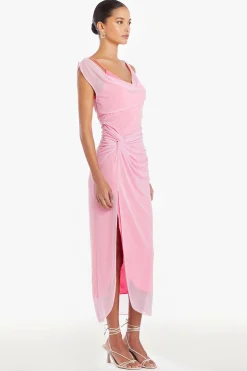 Clearance Amanda Uprichard Aliana Dress LightPink/HotPink