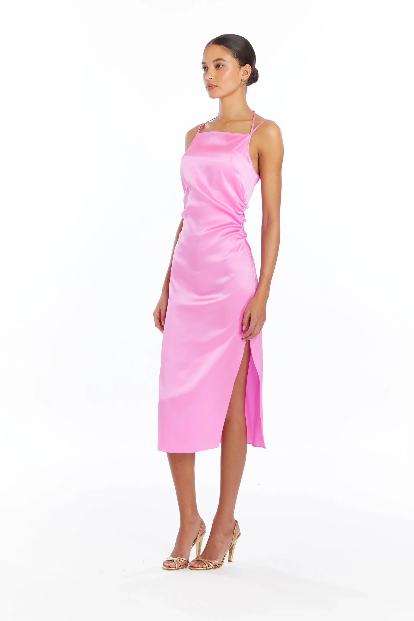 Outlet Amanda Uprichard Amiyah Silk Dress Aster