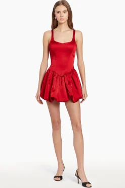 Discount Amanda Uprichard Bettina Skort Romper Ruby
