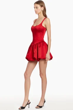 Discount Amanda Uprichard Bettina Skort Romper Ruby