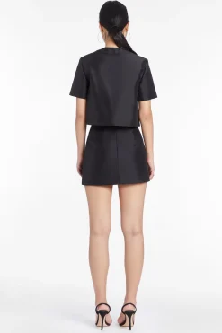 Online Amanda Uprichard Braswell Top in Nylon Black