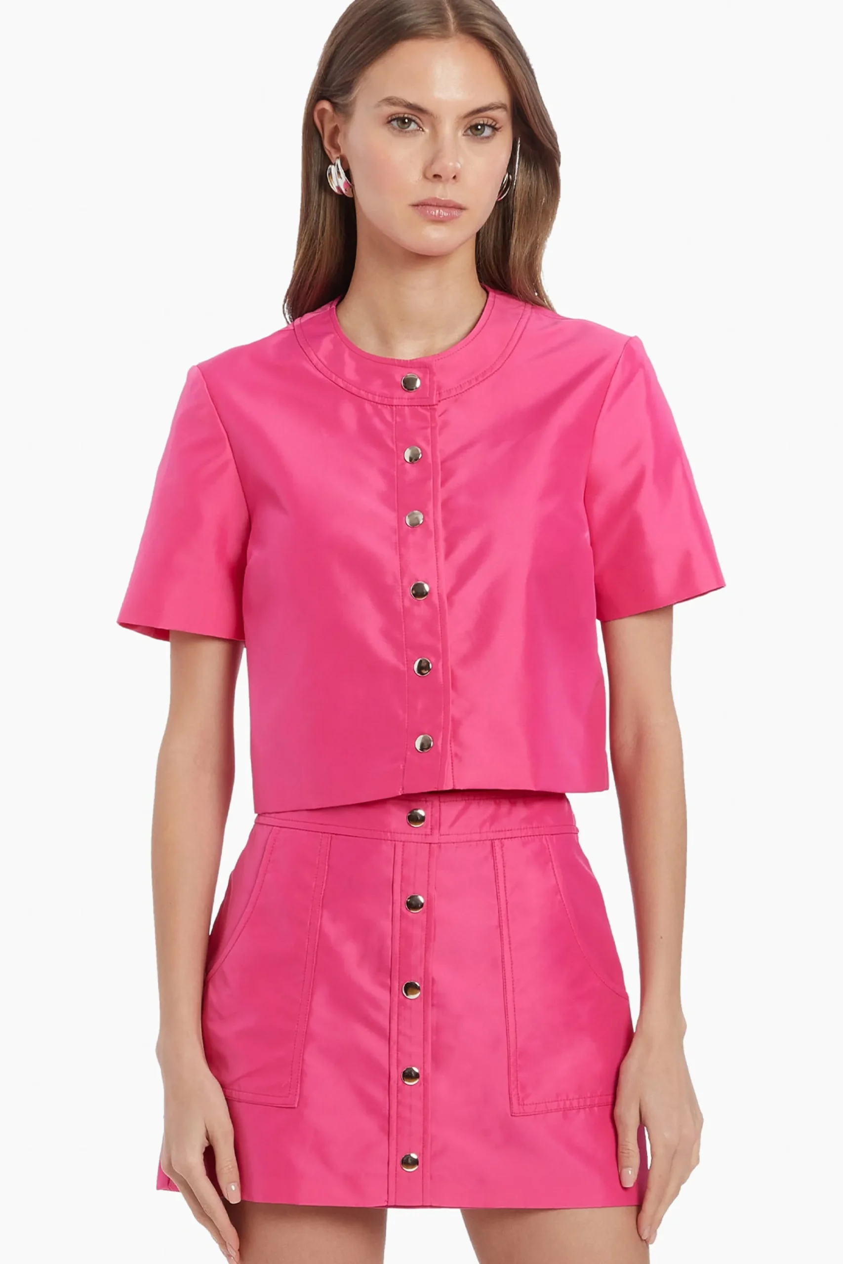 Clearance Amanda Uprichard Braswell Top in Nylon FrenchRose