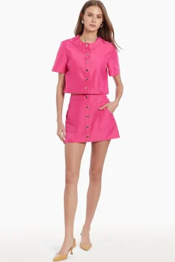 Clearance Amanda Uprichard Braswell Top in Nylon FrenchRose