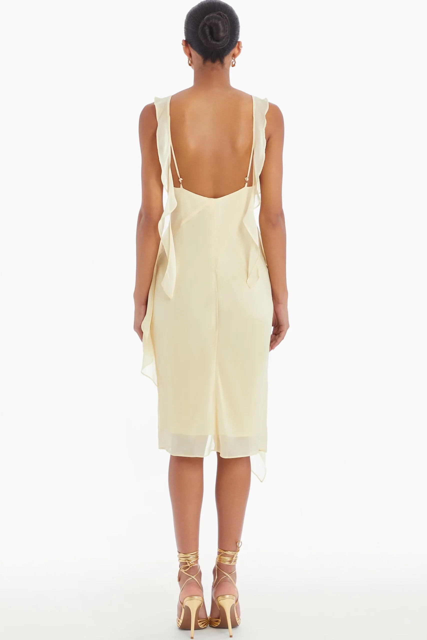 Outlet Amanda Uprichard Cantara Dress Cornsilk