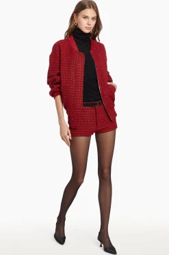 Sale Amanda Uprichard Caresse Shorts DurhamTweed