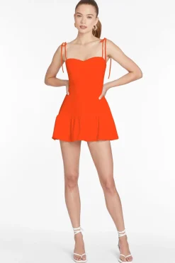 Outlet Amanda Uprichard Champagne Skort Romper Mandarin