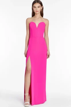 Clearance Amanda Uprichard Cherri Gown HotPink