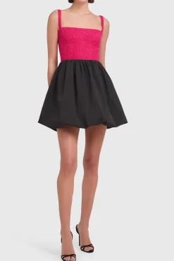 Clearance Amanda Uprichard Christine Dress HotPink/Black