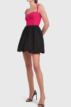 Clearance Amanda Uprichard Christine Dress HotPink/Black