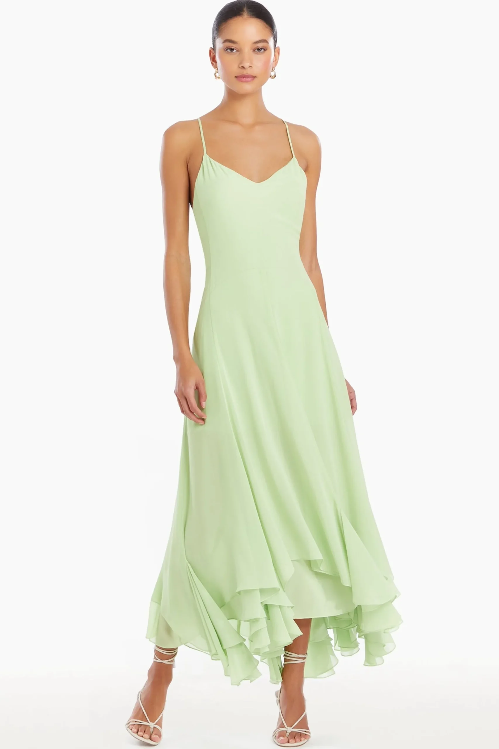 New Amanda Uprichard Clemenza Dress Pear