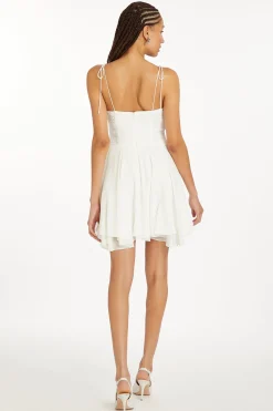 New Amanda Uprichard Clemenza Mini Dress Ivory