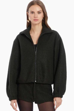 Hot Amanda Uprichard Como Bomber Jacket DarkGreen