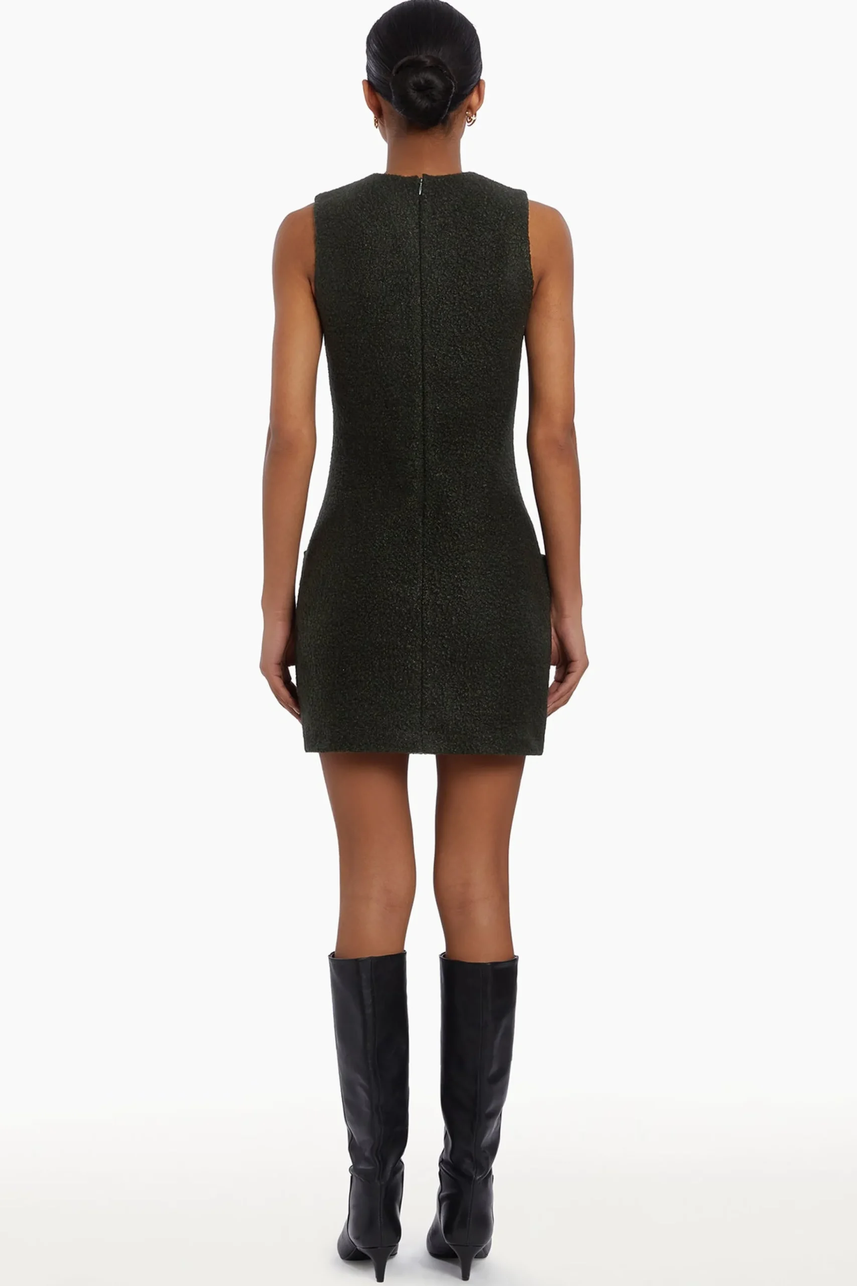 Online Amanda Uprichard Delia Dress DarkGreen