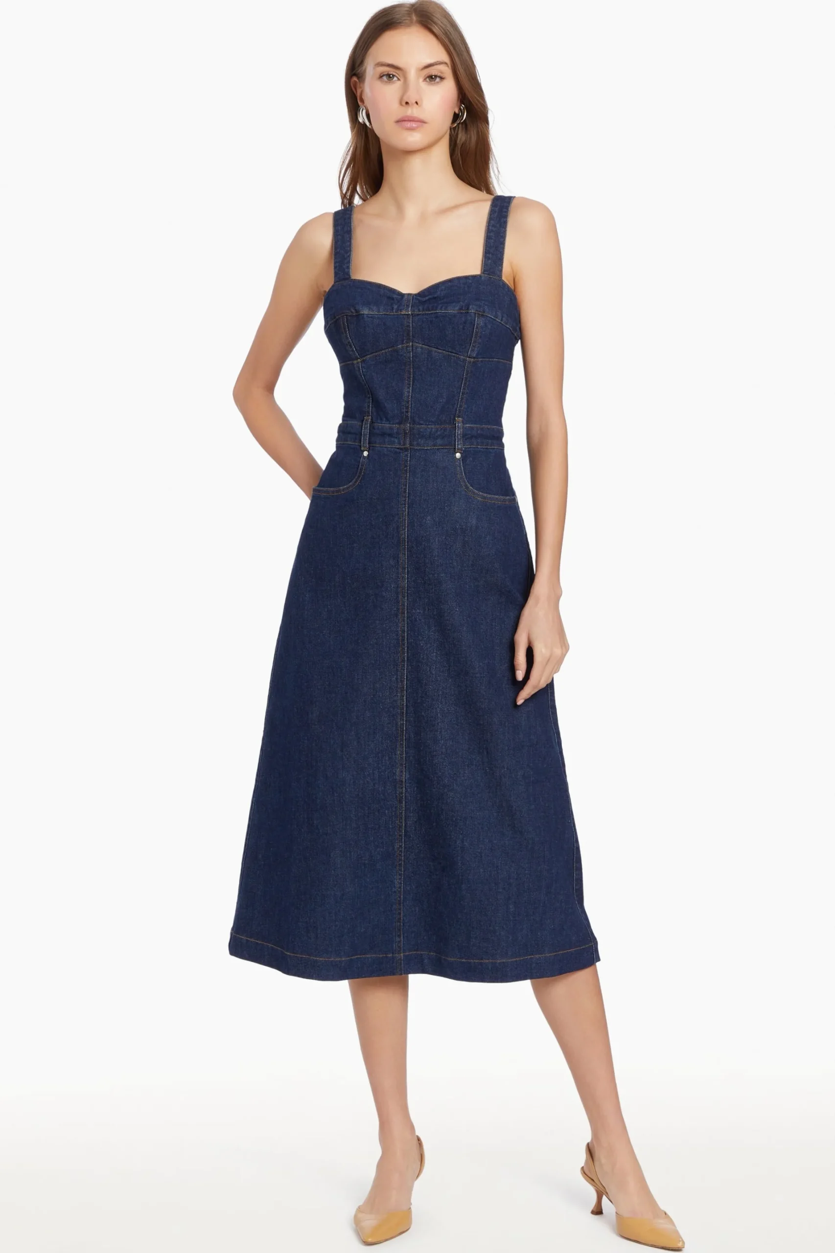 Outlet Amanda Uprichard Despina Dress HeritageWash