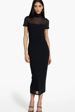 Sale Amanda Uprichard Dominique Dress in Mesh Black