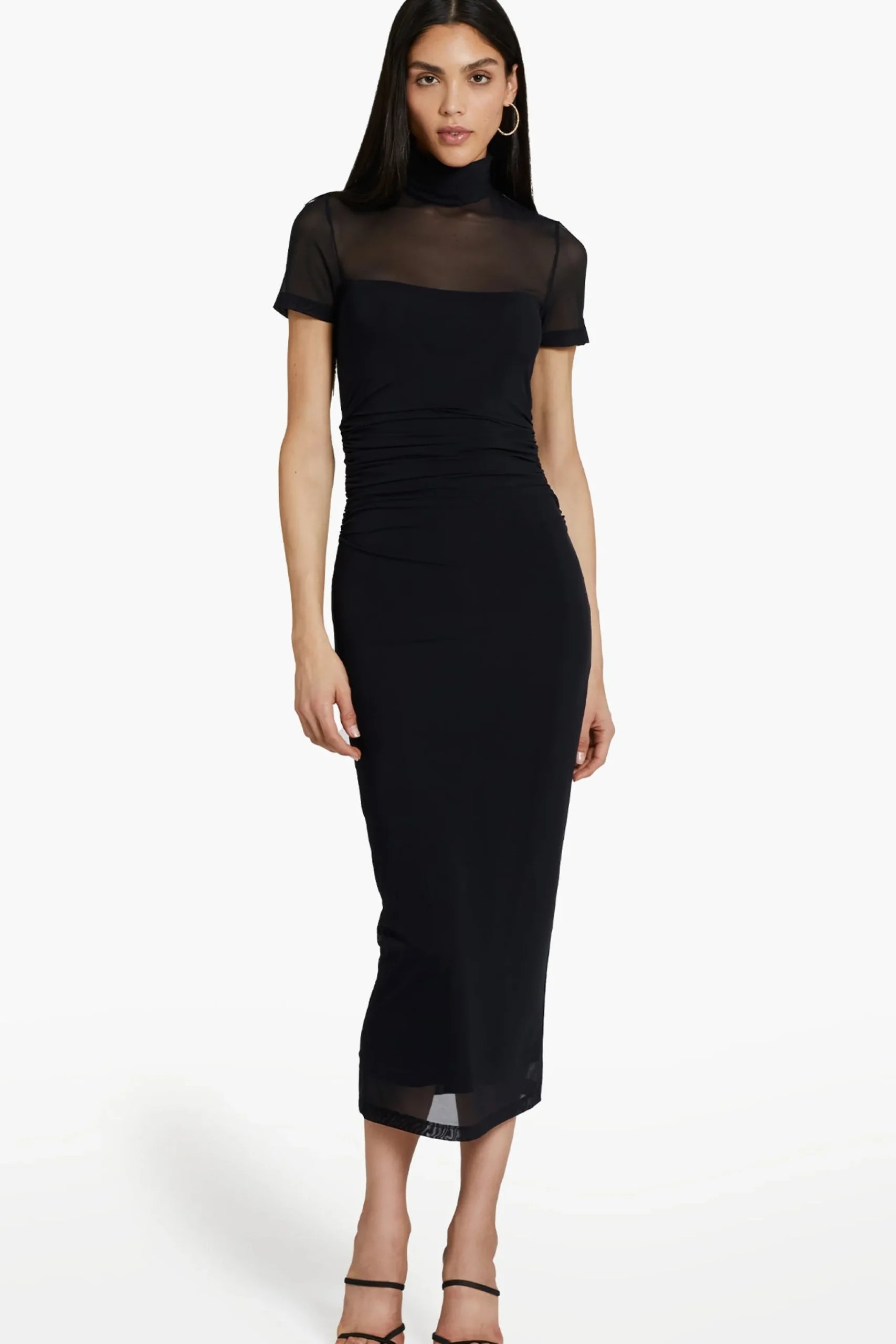 Sale Amanda Uprichard Dominique Dress in Mesh Black