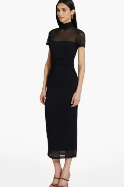Sale Amanda Uprichard Dominique Dress in Mesh Black