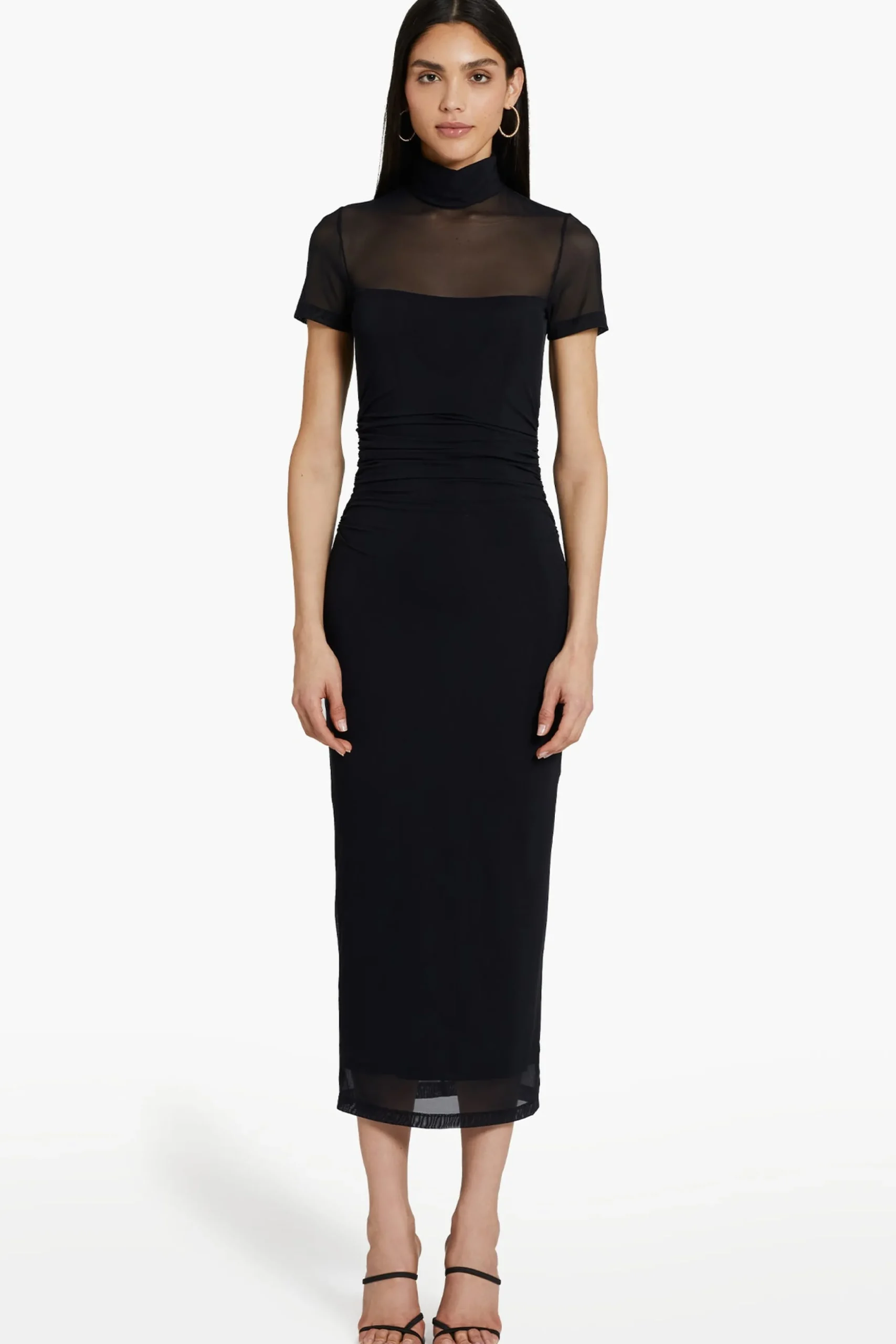 Sale Amanda Uprichard Dominique Dress in Mesh Black