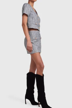 New Amanda Uprichard Drew Skirt Marble