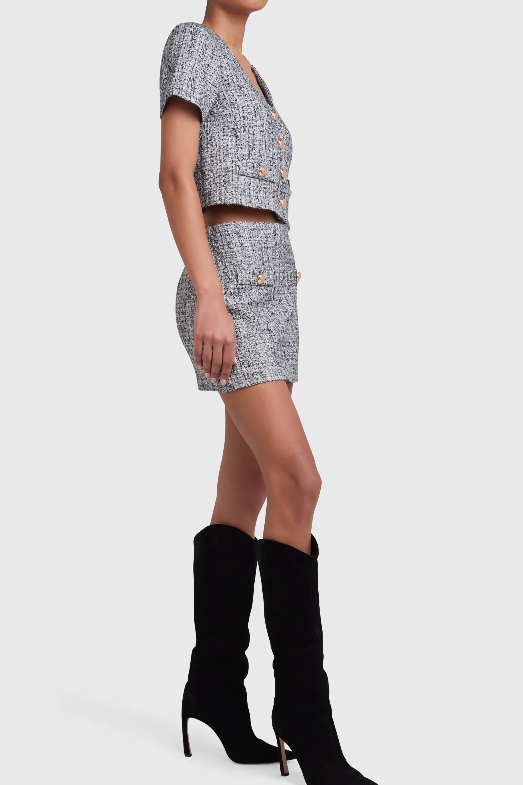 New Amanda Uprichard Drew Skirt Marble