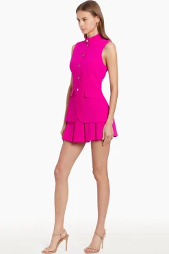 Hot Amanda Uprichard Evelyn Skort Romper DarkHotPink