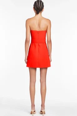 Outlet Amanda Uprichard Fae Dress Crimson