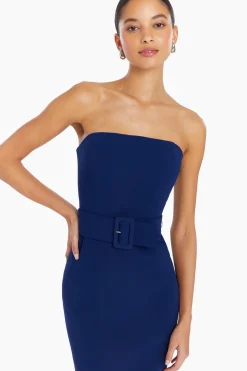 Hot Amanda Uprichard Fae Midi Dress Navy