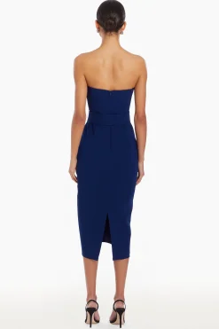 Hot Amanda Uprichard Fae Midi Dress Navy