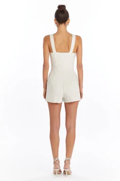 Discount Amanda Uprichard Gage Romper Beige