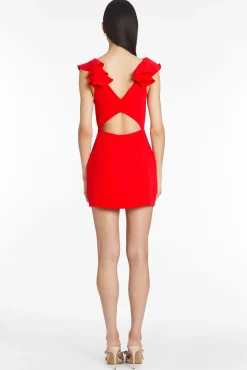 Sale Amanda Uprichard Gimlet Dress Lipstick