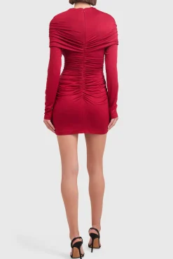 Sale Amanda Uprichard Greeley Dress Carnelian