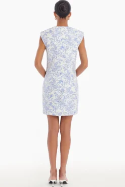 Outlet Amanda Uprichard Hughes Vest in Toile Brocade EnglishBlue