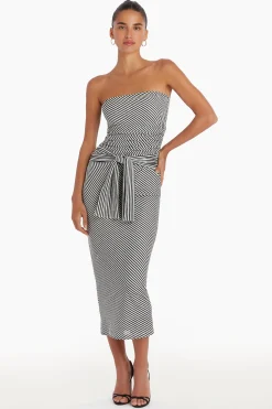 New Amanda Uprichard Inaya Dress Black/White