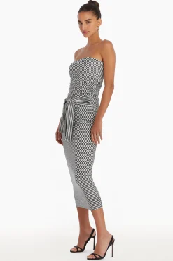 New Amanda Uprichard Inaya Dress Black/White