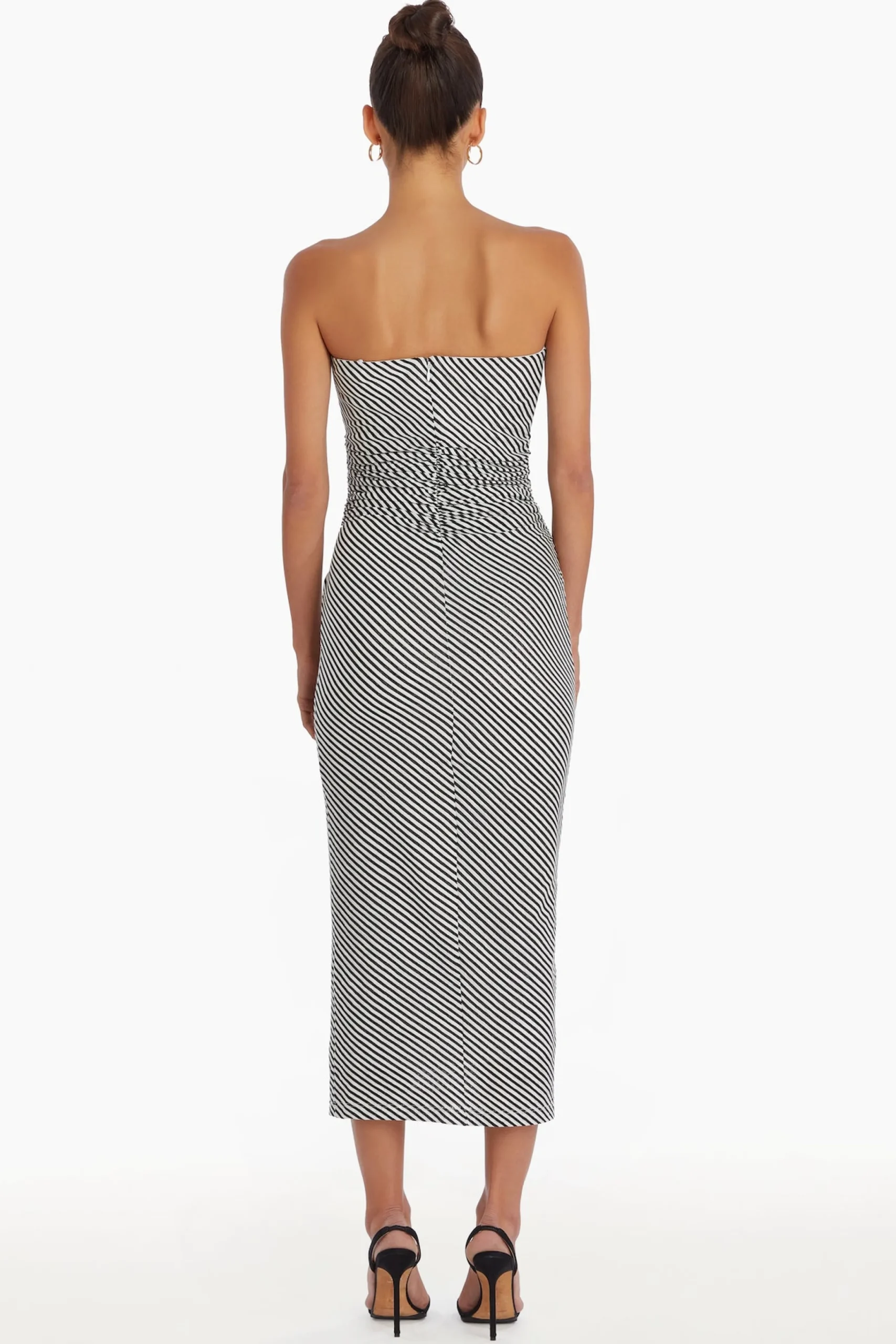New Amanda Uprichard Inaya Dress Black/White