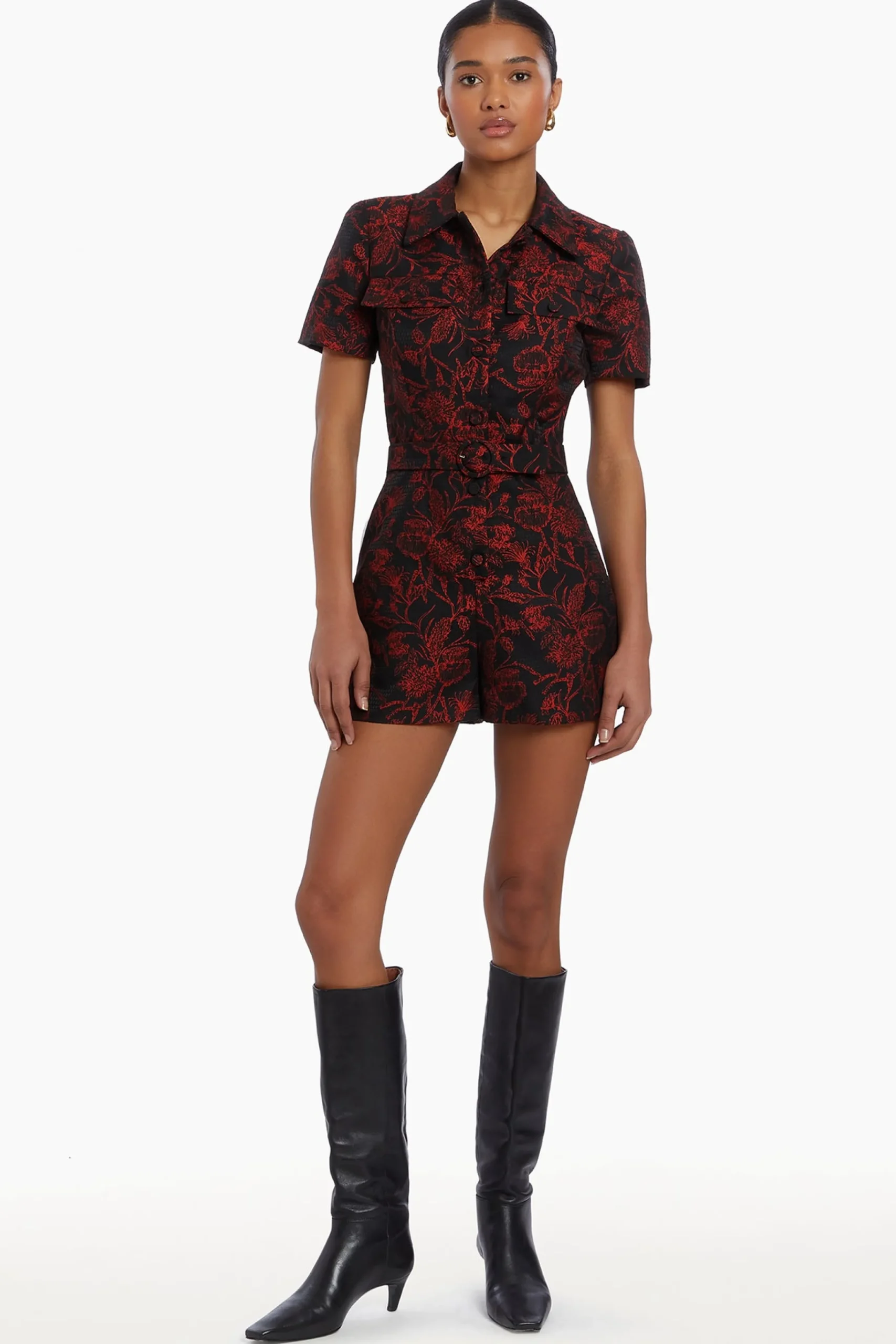 Hot Amanda Uprichard Ireland Romper Red/Black
