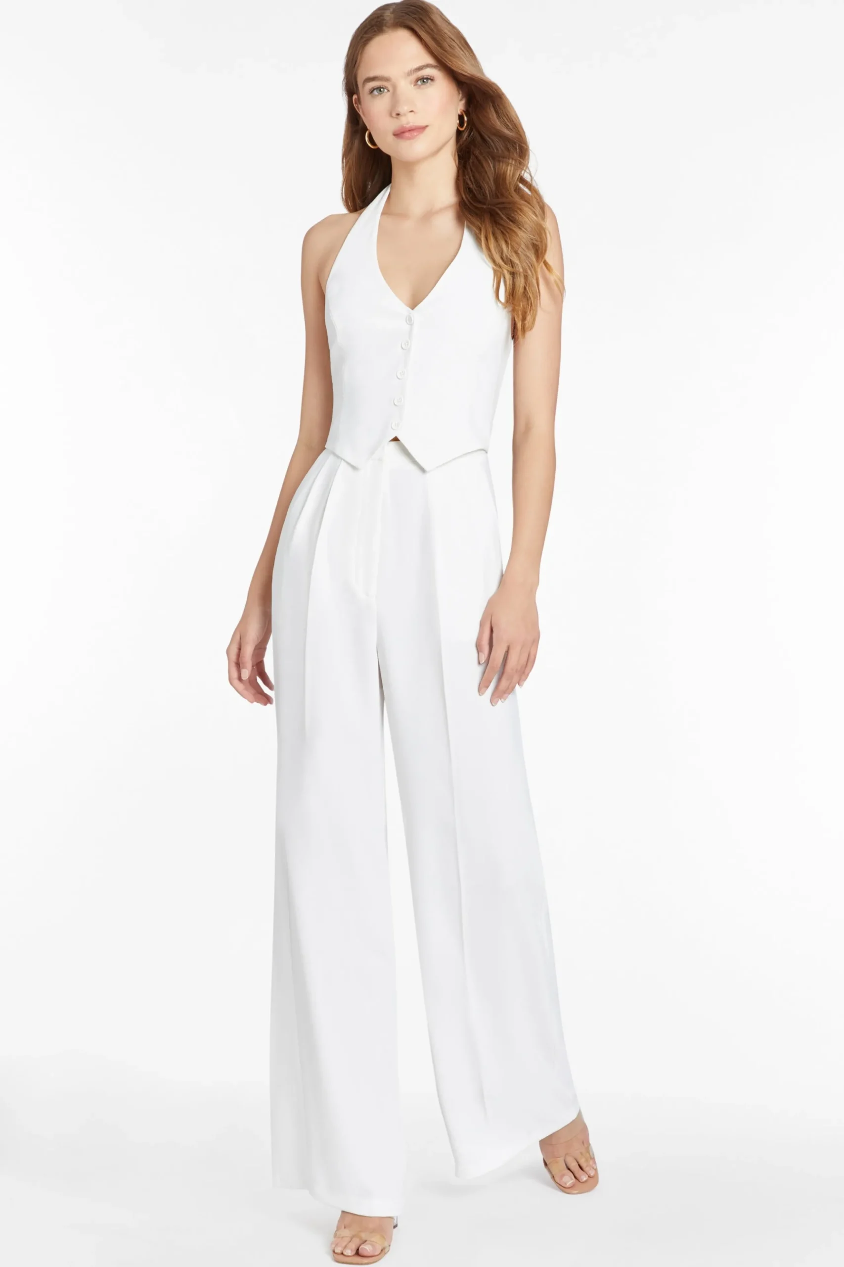 Discount Amanda Uprichard Isadore Jumpsuit Ivory