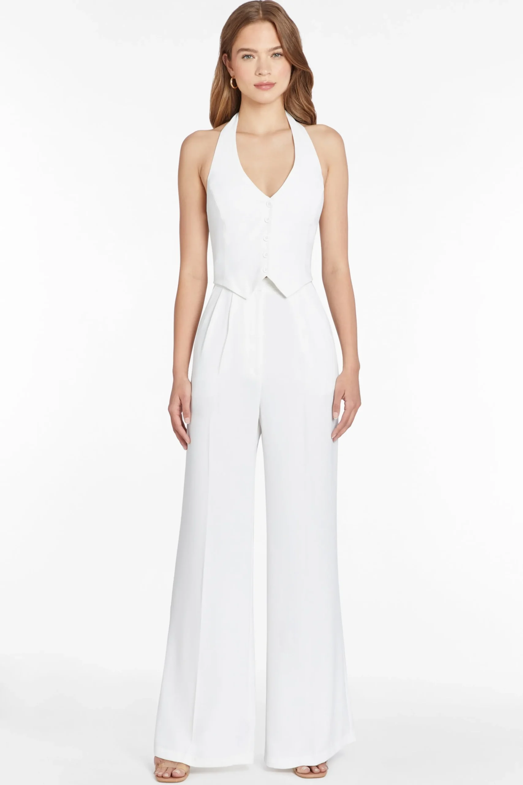 Discount Amanda Uprichard Isadore Jumpsuit Ivory
