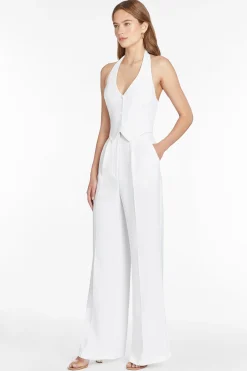 Discount Amanda Uprichard Isadore Jumpsuit Ivory