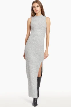 Sale Amanda Uprichard Isla Dress LightHeatherGray