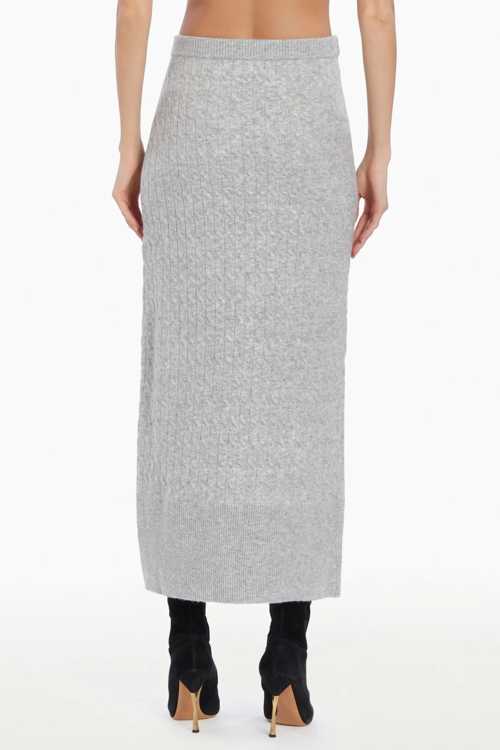 Clearance Amanda Uprichard Isla Skirt LightHeatherGray