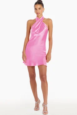 Hot Amanda Uprichard Jade Silk Mini Dress Aster