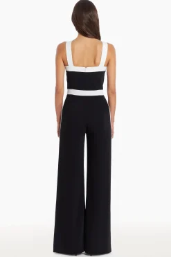Sale Amanda Uprichard Jessel Jumpsuit Black/Ivory