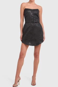 New Amanda Uprichard Joss Dress Black