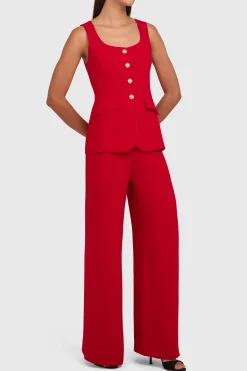 Hot Amanda Uprichard Kya Jumpsuit Scarlet