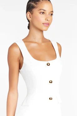 Sale Amanda Uprichard Kya Romper Ivory